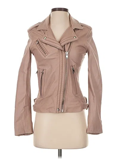 Pre-owned Iro Leather Jacket In Tan