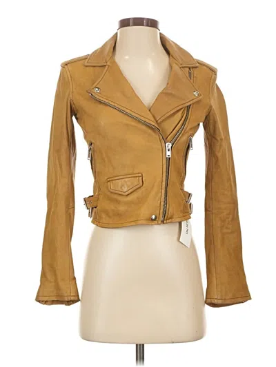 Pre-owned Iro Leather Jacket In Tan