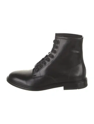 Pre-owned Iro Leather Lace-up Boots In Black