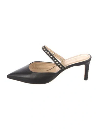 Pre-owned Iro Leather Mules In Black