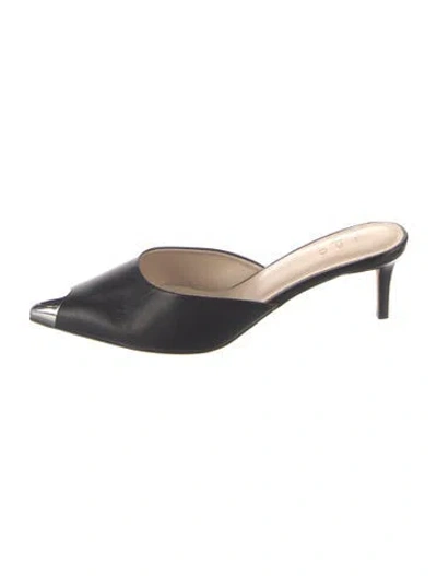 Pre-owned Iro Leather Mules In Black