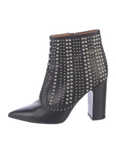 Pre-owned Iro Leather Printed Boots In Black