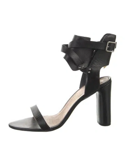 Pre-owned Iro Leather Sandals In Black