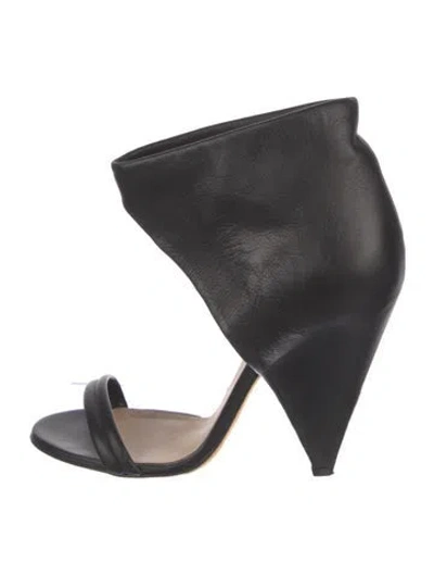 Pre-owned Iro Leather Sandals In Black