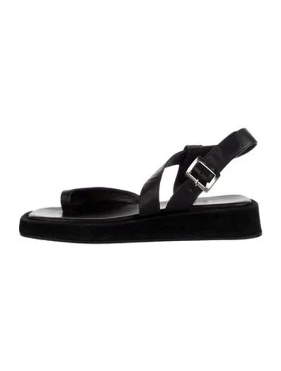Pre-owned Iro Leather Sandals In Black