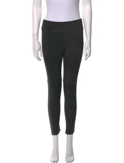 Pre-owned Iro Leather Skinny Leg Pants In Black