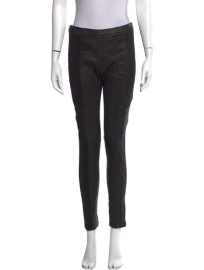 Pre-owned Iro Leather Skinny Leg Pants In Black