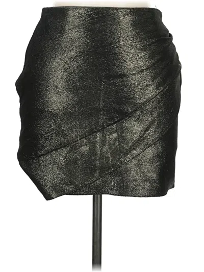Pre-owned Iro Leather Skirt In Silver