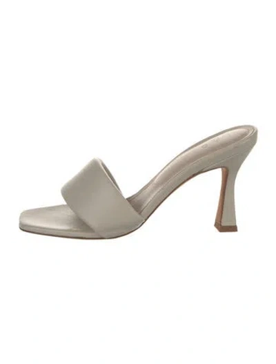 Pre-owned Iro Leather Slides In Neutral
