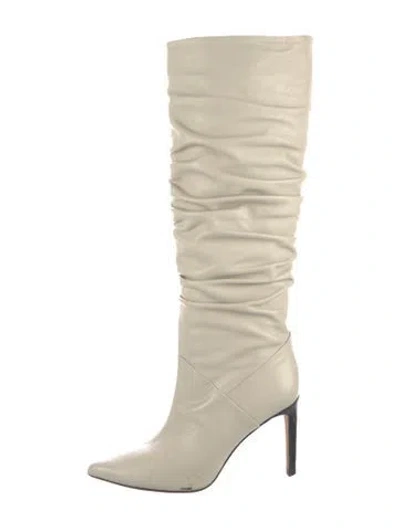 Pre-owned Iro Leather Slouch Boots In Neutrals