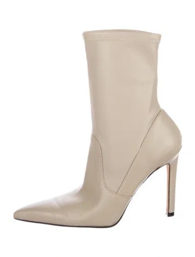 Pre-owned Iro Leather Sock Boots In Neutral