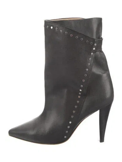 Pre-owned Iro Leather Studded Accents Boots In Multi