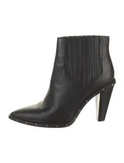 Pre-owned Iro Leather Studded Accents Chelsea Boots In Black