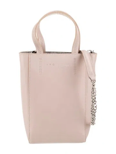 Pre-owned Iro Leather Top Handle Bag In Neutral