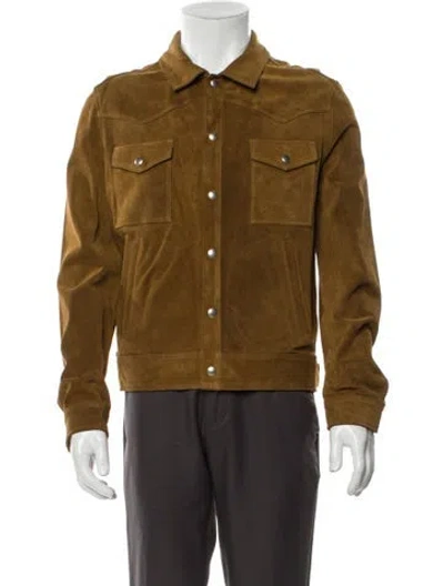 Pre-owned Iro Leather Trucker Jacket W/ Tags In Neutral