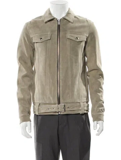 Pre-owned Iro Leather Trucker Jacket W/ Tags In Neutral