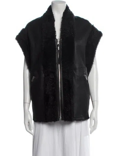 Pre-owned Iro Leather Vest In Black