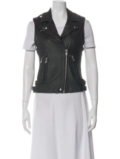 Pre-owned Iro Leather Vest In Green