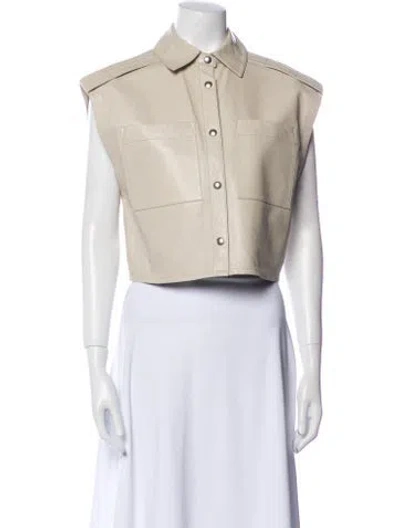 Pre-owned Iro Leather Vest In Neutral