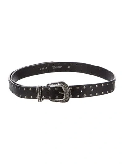 Pre-owned Iro Leather Waist Belt In Black