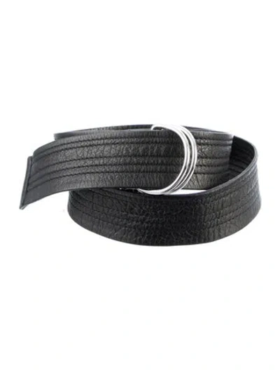 Pre-owned Iro Leather Waist Belt In Black