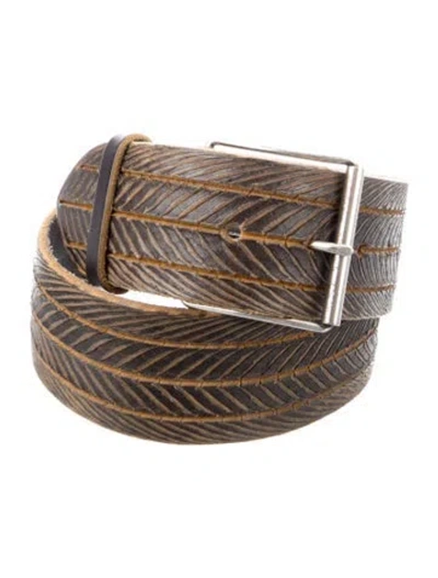 Pre-owned Iro Leather Waist Belt In Black/neutrals