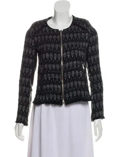 Pre-owned Iro Leather-accented Zip-up Jacket In Multi