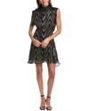 Iro Leven Silk-blend Mini Dress In Black