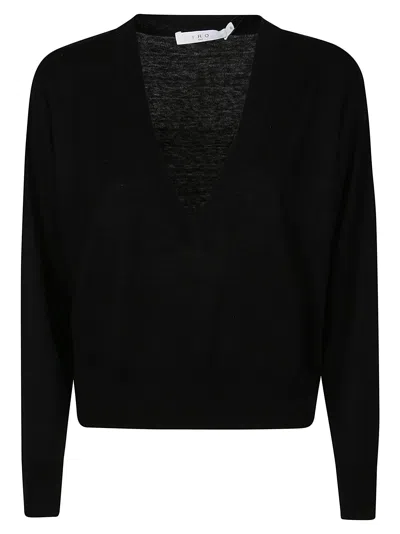 Iro Roqui French Cotton-blend Terry Top In Black