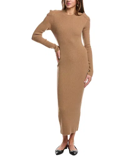 Iro Liette Cashmere Sweaterdress In Brown