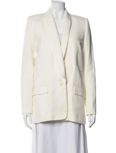 Pre-owned Iro Linen Blazer In White