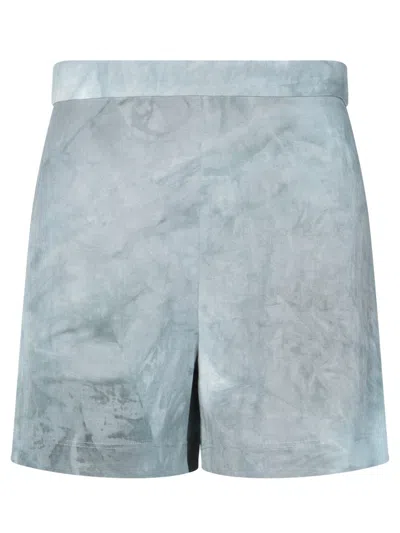 Iro Linen Blend Blue Shorts With Relaxed Fit