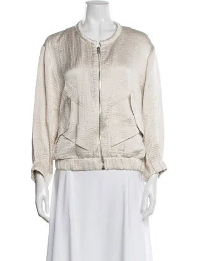 Pre-owned Iro Linen Bomber Jacket In Neutrals