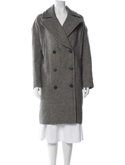 Pre-owned Iro Linen Coat W/ Tags In Gray