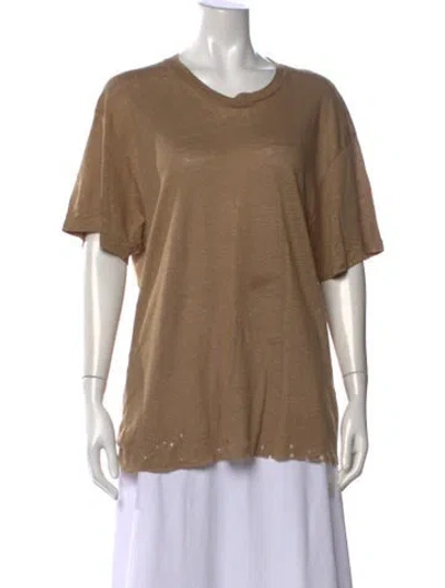 Pre-owned Iro Linen Crew Neck Sweater In Neutral