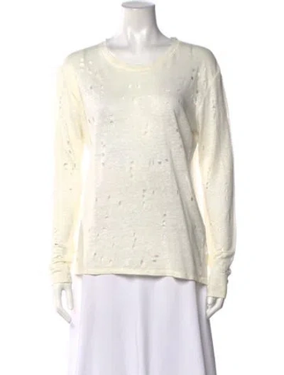 Pre-owned Iro Linen Crew Neck Sweater In Neutrals