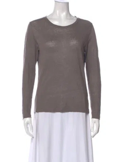 Pre-owned Iro Linen Crew Neck Top In Gray