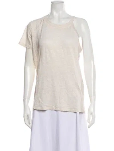 Pre-owned Iro Linen Crew Neck Top In Neutral