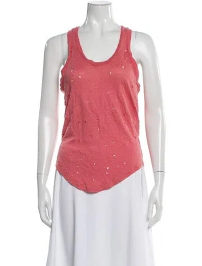 Pre-owned Iro Linen Crew Neck Top In Neutral