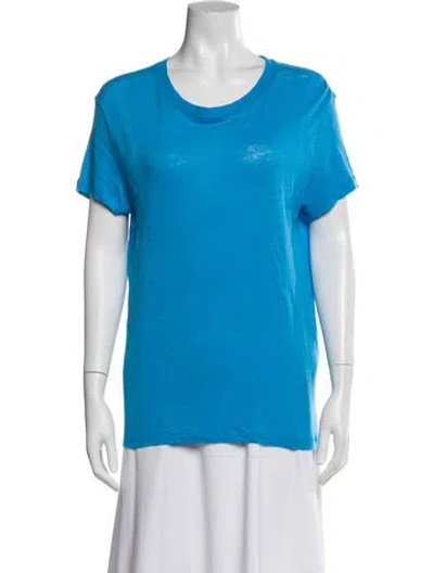 Pre-owned Iro Linen Crew Neck T-shirt In Blue