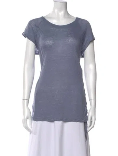 Pre-owned Iro Linen Crew Neck T-shirt In Blue