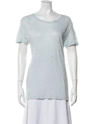 Pre-owned Iro Linen Crew Neck T-shirt In Blue
