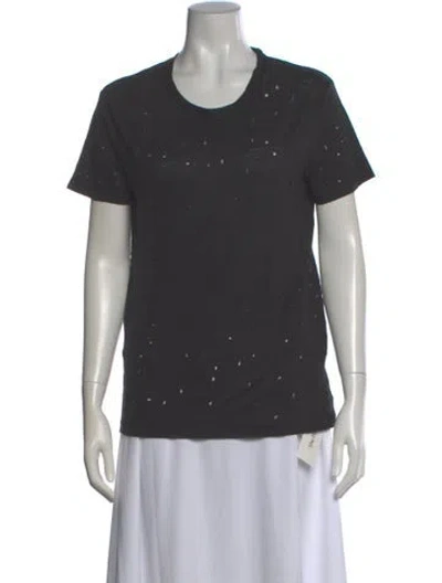 Pre-owned Iro Linen Crew Neck T-shirt In Gray
