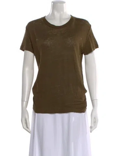 Pre-owned Iro Linen Crew Neck T-shirt In Green