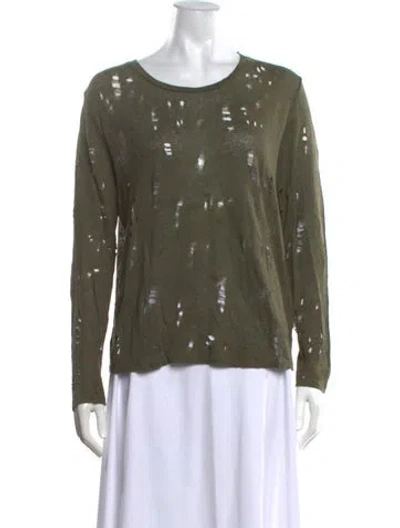 Pre-owned Iro Linen Crew Neck T-shirt In Green