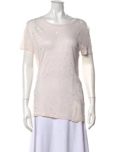 Pre-owned Iro Linen Crew Neck T-shirt In Grey