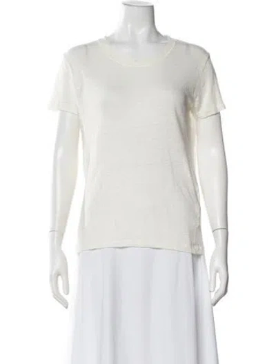 Pre-owned Iro Linen Crew Neck T-shirt In Neutral