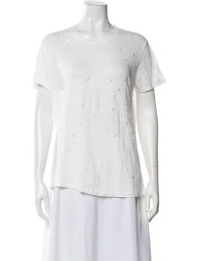 Pre-owned Iro Linen Crew Neck T-shirt In Neutral