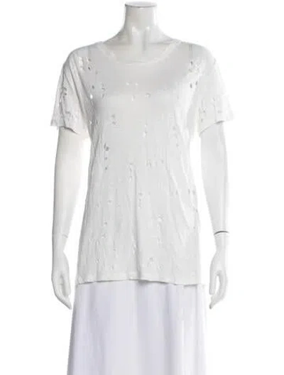 Pre-owned Iro Linen Crew Neck T-shirt In Neutrals