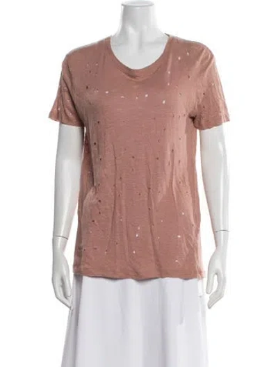 Pre-owned Iro Linen Crew Neck T-shirt In Neutrals